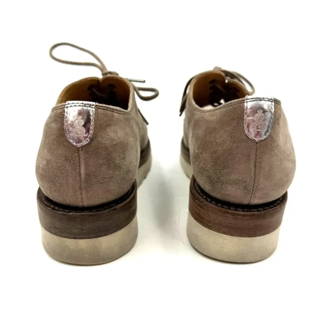 The Office of Angela Scott Mr. Derby Taupe Suede Anthropologie